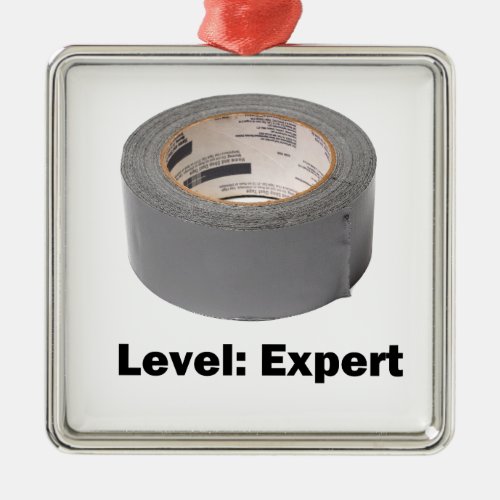 Duct Tape Level Expert Metal Ornament