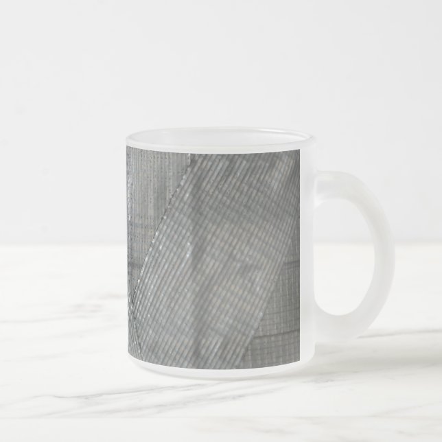 Duct Tape Love Frosted Glass Coffee Mug (Right)