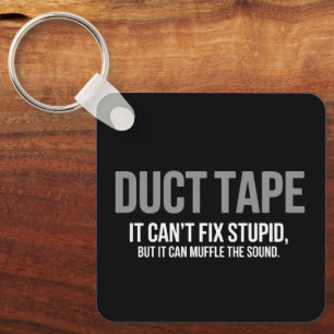 Duct Tape Muffle The Sound Adult Humor Sarcastic Keychain