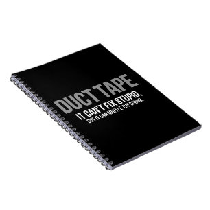 Duct Tape Muffle The Sound Adult Humor Sarcastic Notebook