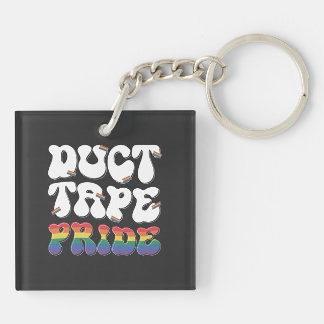 Duct Tape Pride - Keychain (Back)