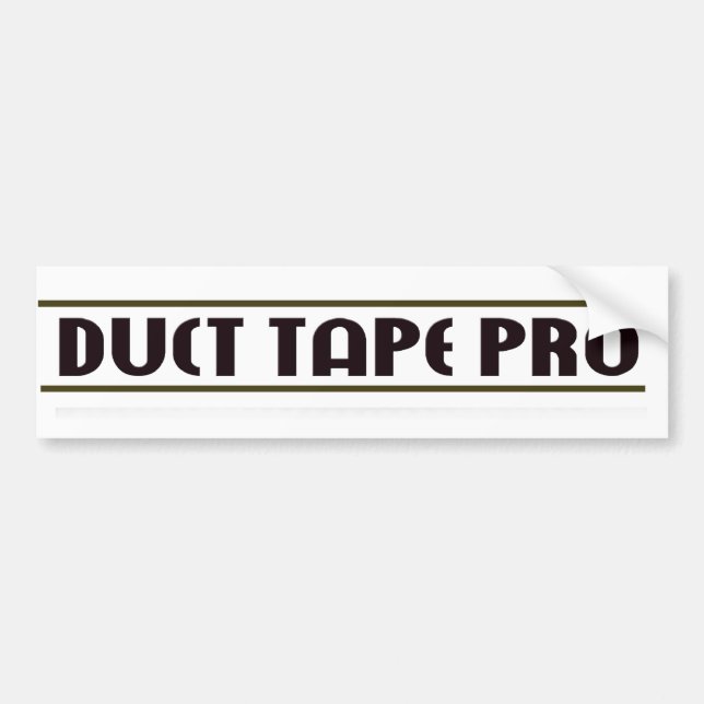 Duct Tape Pro Bumper Sticker (Front)