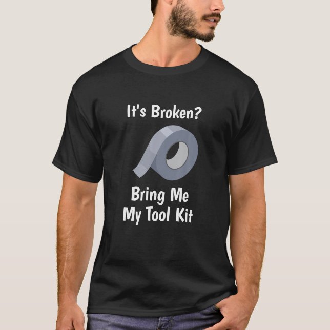 Duct Tape Tool Box Funny Handyman T-Shirt (Front)
