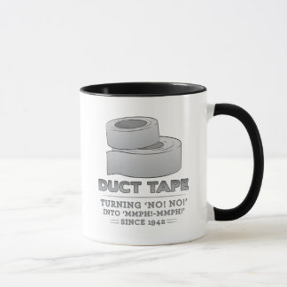duct tape - turning no! no! into mmph! mmph! funny mug