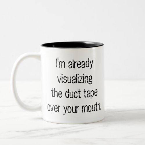 Duct Tape Two_Tone Coffee Mug