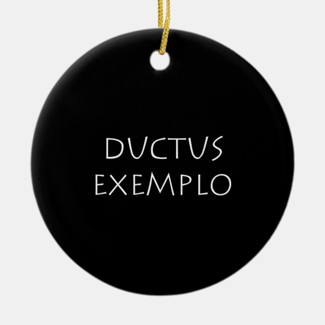 Ductus exemplo ceramic ornament (Front)