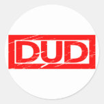 Dud Stamp Classic Round Sticker