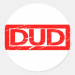 Dud Stamp Classic Round Sticker