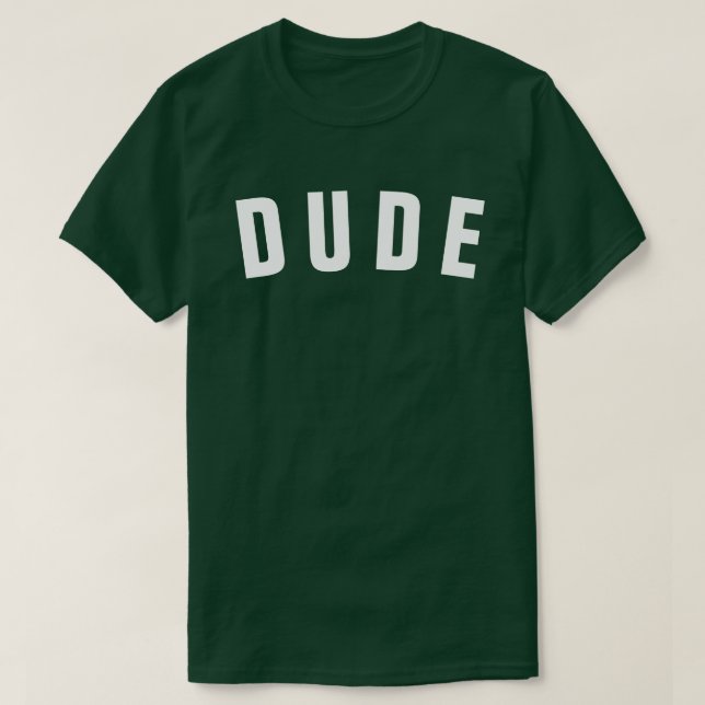 DUDE 1980 Slang Retro T Shirt (Design Front)