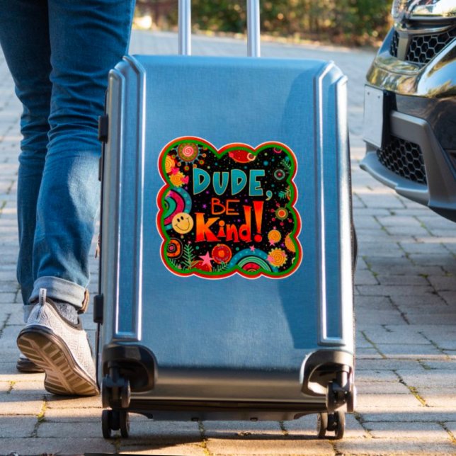 Dude Be Kind Fun Colorful Kindness  Sticker (Creator Uploaded)