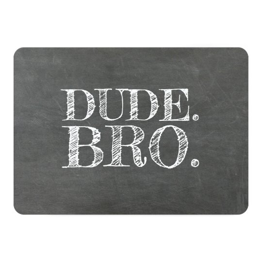 Dude Bro Funny Groomsman or Best Man Proposal Invitation | Zazzle.com