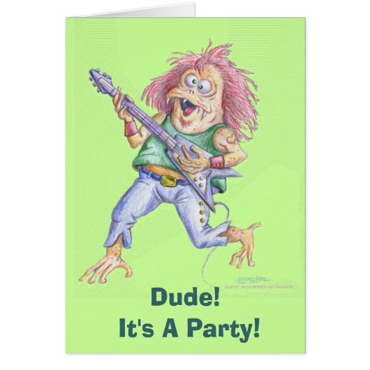 Dude!  It's A Party! Cards (Front)