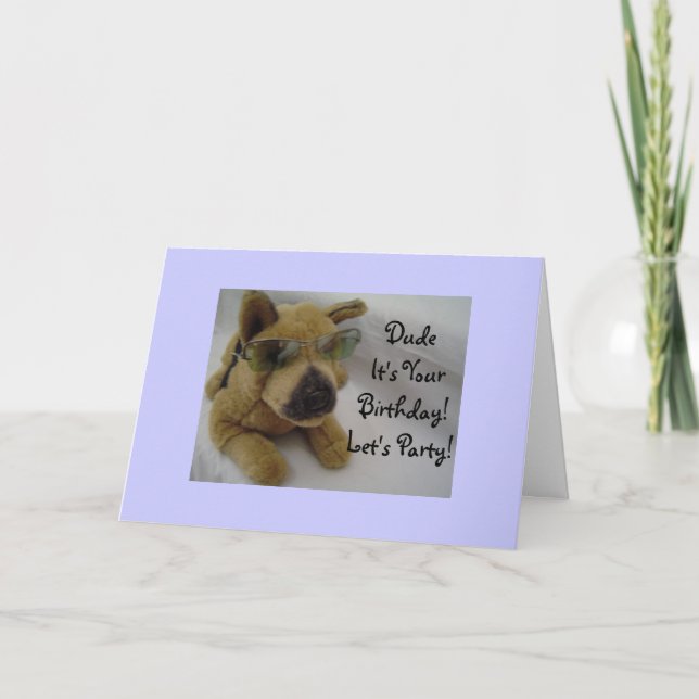 Dude It's Your Birthday! Card (Front)
