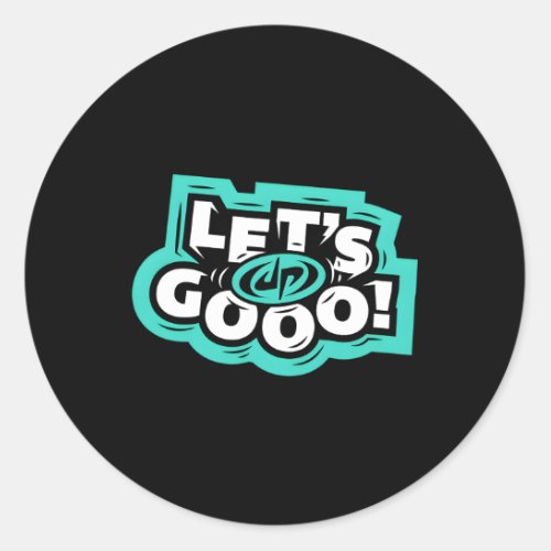 Dude Perfect LetS Go Classic Round Sticker