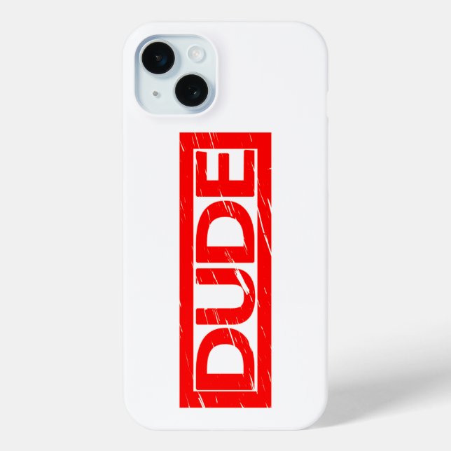 Dude Stamp Case-Mate iPhone Case (Back)