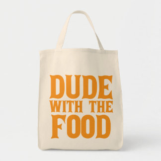 Dude With The Food Orange Tote Bag