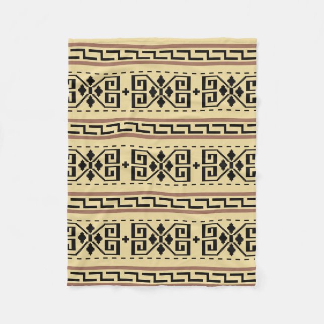 Dudeism Cowichan Fleece Throw Blanket (Front)