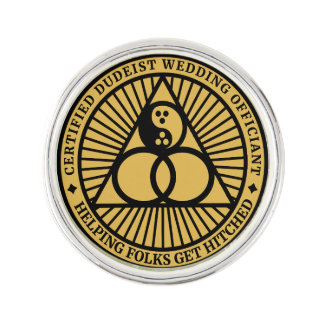 Dudeist Officiant Lapel Pin
