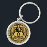 Dudeist Wedding Officiant Keychain<br><div class="desc">Take this badge with you when you grab your keys. For fun or to let others know you are out there helping folks get hitched.</div>