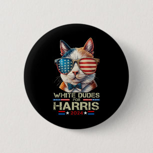 Dudes For Kamala Harris Childless Cat Lady For Kam Button
