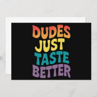 Dudes Just Taste Better Gay Pride Vintage
