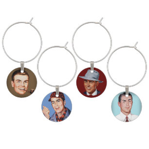 Dudes love wine set 1 charm