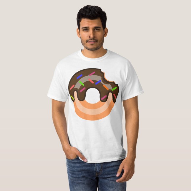Dude's Simple Doughnut T-Shirt (Front Full)