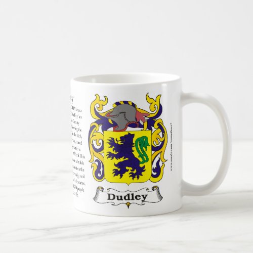 Dudley Family Coat of Arms Mug