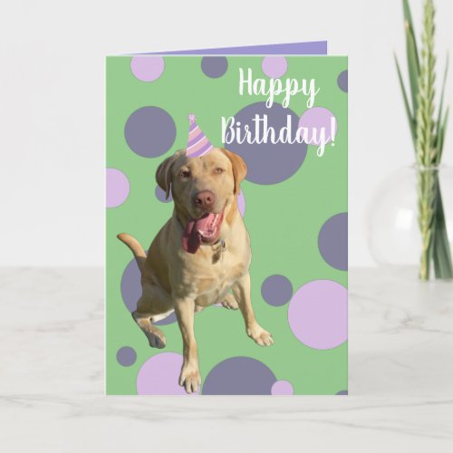 Dudley Labrador Birthday Card