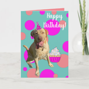 Dudley Labrador Birthday Card
