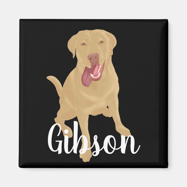 Dudley Labrador Magnet (Front)