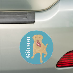 Dudley Labrador Retriever Car Magnet
