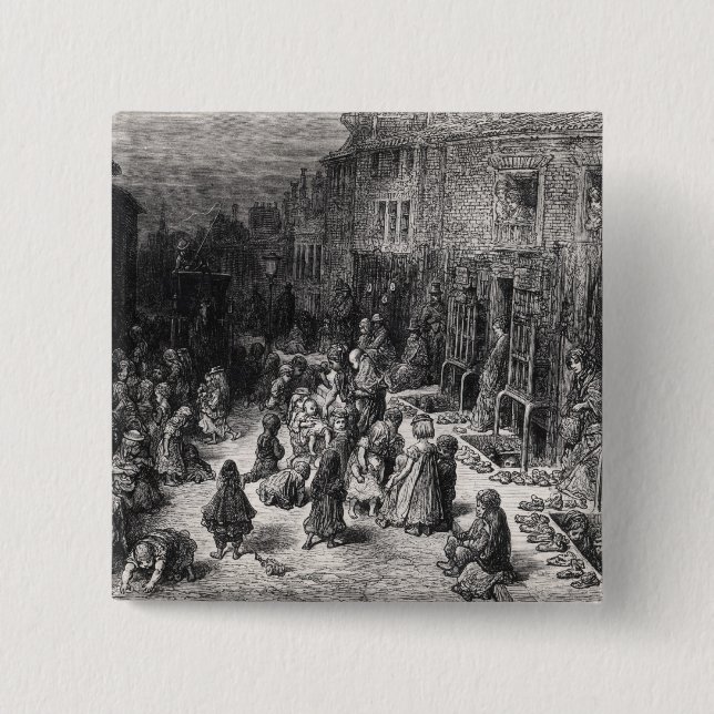 Dudley Street, Seven Dials Pinback Button (Front)