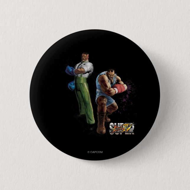 Dudley Vs. Balrog Button (Front)