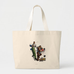 Dudley Vs. Balrog Large Tote Bag