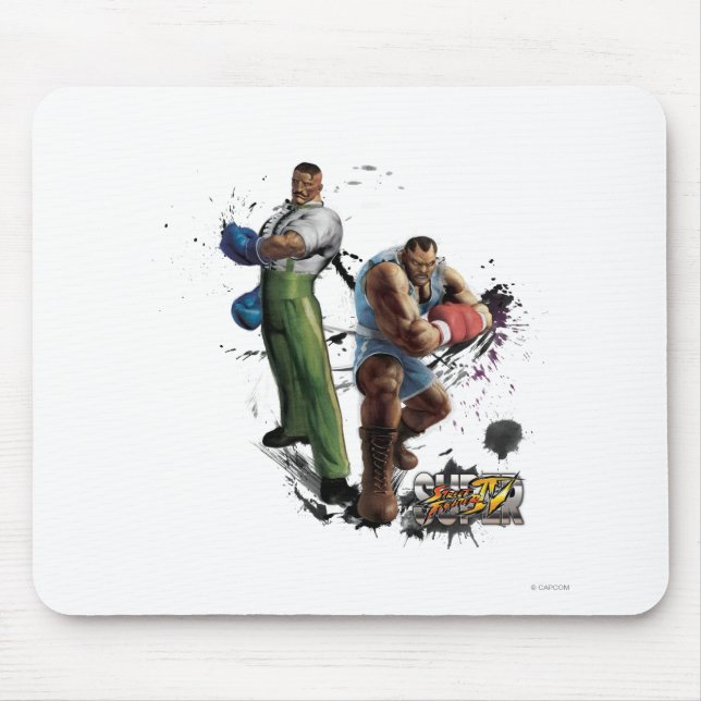 Dudley Vs. Balrog Mouse Pad (Front)
