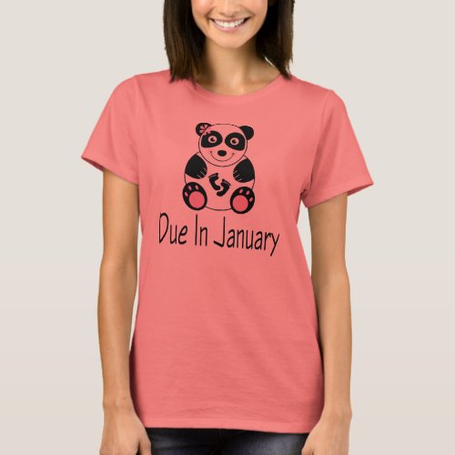 Due In January Maternity Tee Shirt