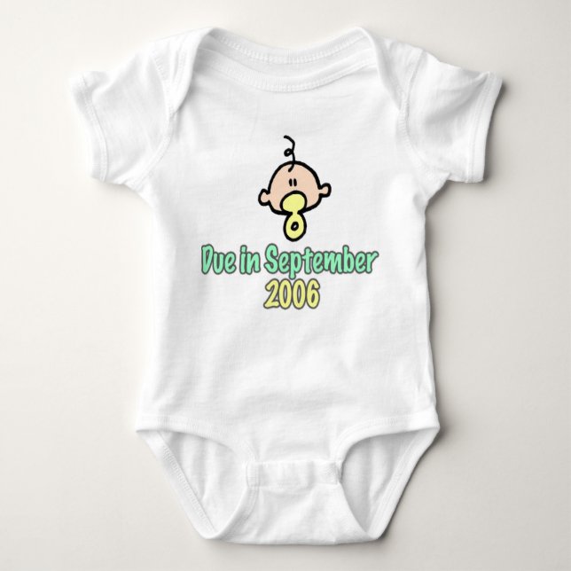 Due in September 2006 Baby Bodysuit (Front)