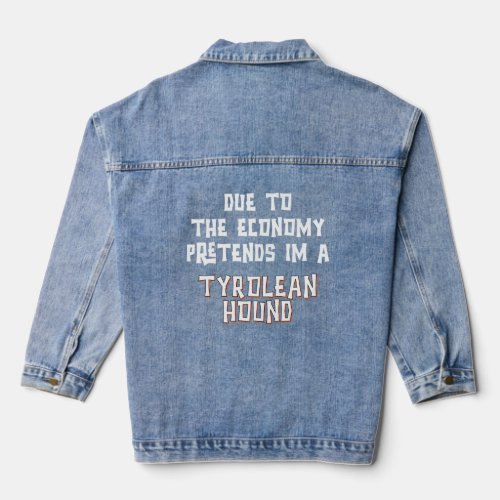 Due To Economy Pretend TYROLEAN HOUND Easy Hallowe Denim Jacket