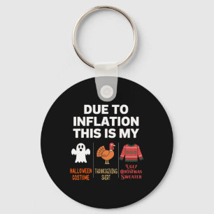 Due To Inflation This Is My Halloween Costume Keychain