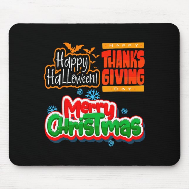 Due To Inflation This Is My Halloween Thanksgiving Mouse Pad (Front)
