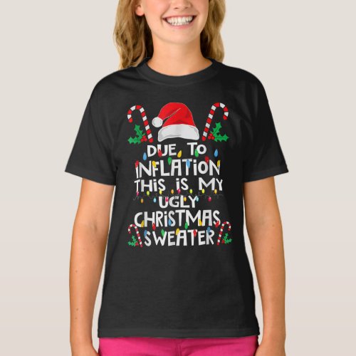 Due To Inflation Ugly Christmas Sweaters Funny