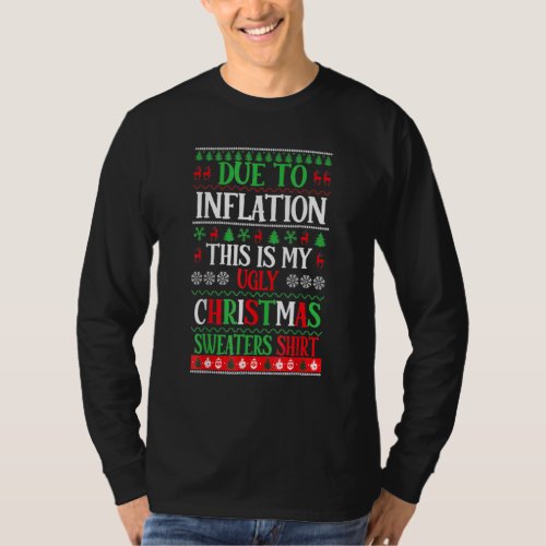 Due to Inflation Ugly Christmas Sweaters Mens Wome
