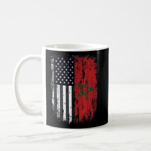 Duel Flag Morocco and American duel citizen 1  Coffee Mug