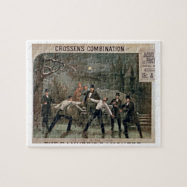 'Duel in the Snow', poster for 'The Banker's Daugh Jigsaw Puzzle (Horizontal)
