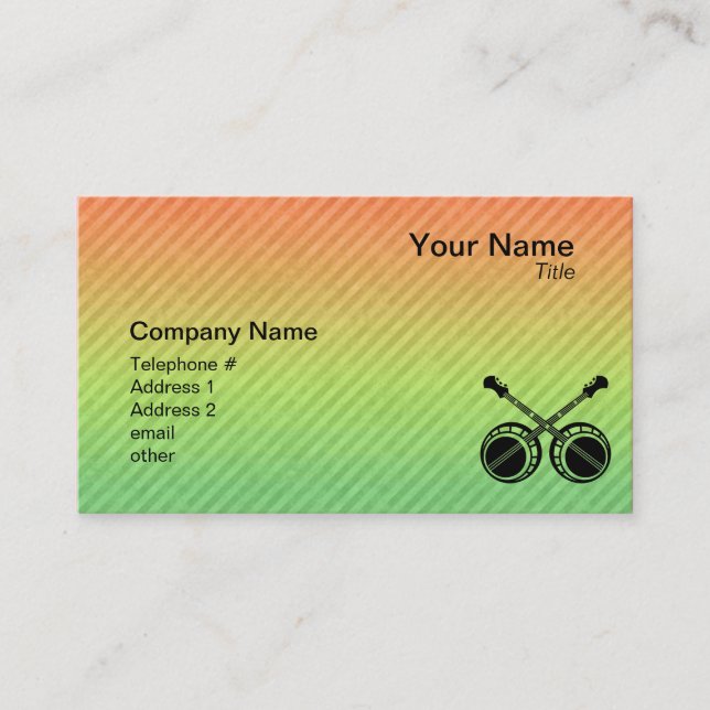 Dueling Banjos Business Card (Front)
