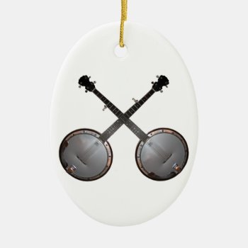 Dueling Banjos Chistmas Year Templat Ornament by stradavarius at Zazzle