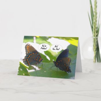 Dueling Bffs (butterfly Friends Forever) Card by time2see at Zazzle