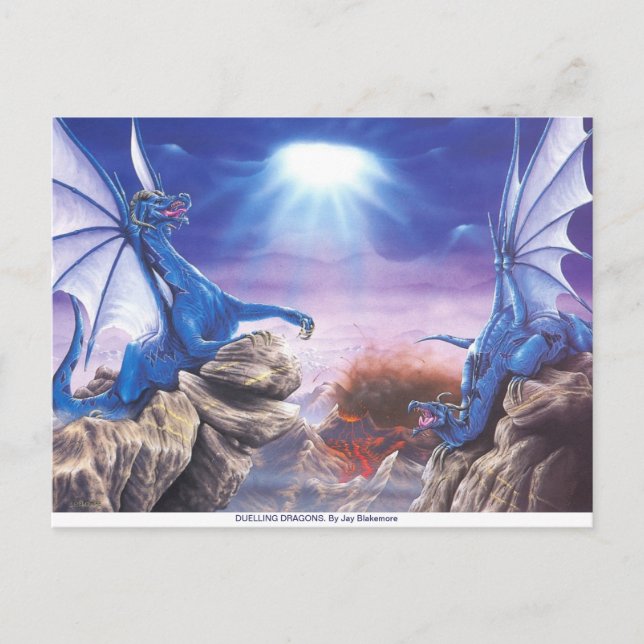 DUELLING DRAGONS POST CARD (Front)