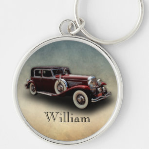 Duesenberg/Duesy Model J Classic Car Personalized Keychain